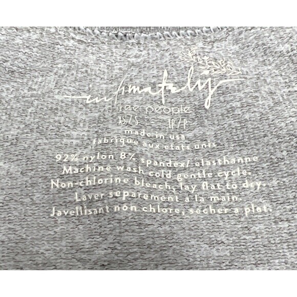 Women’s Free People Biker Shorts XS/S Mid Rise Intimately Free People Grey New - Picture 7 of 7